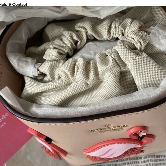 Kate Spade Pippa Flamingo by the Pool Bucket Bag - Picture 10 of 10